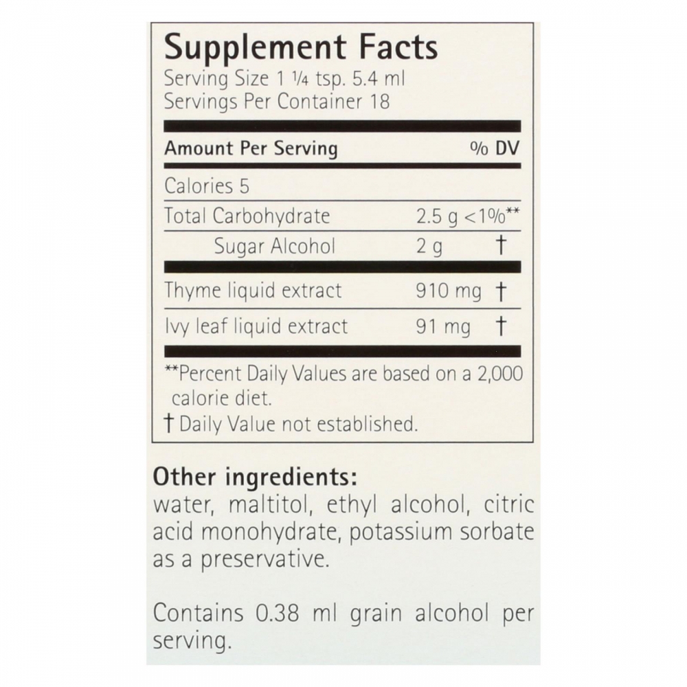 Sinupret Bronchipret Syrup For Kids - 3.38 Fl Oz